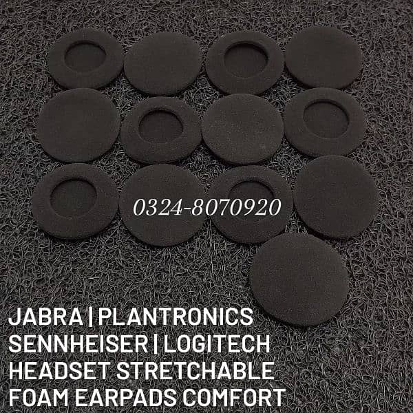 Jabra Evolve 20 30 40 65 Foam Earpads Headphone Ear Cushion Cover Pair 1