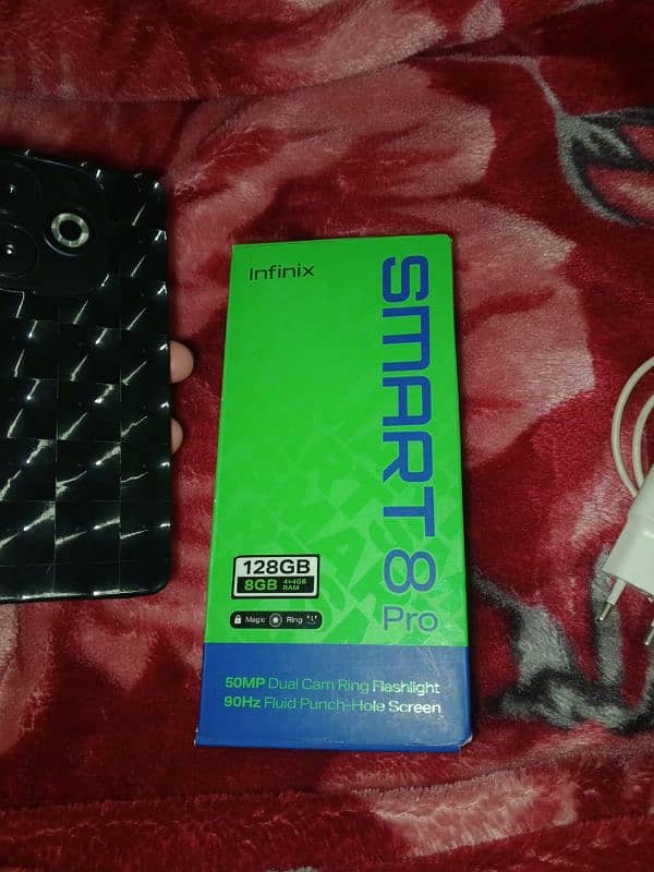 Infinix smart 8 pro 4+4/128.10 by 10 condition. 1