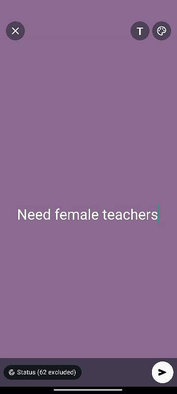 Need Female teachers 0