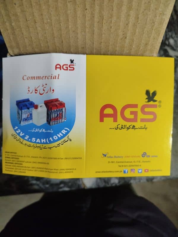 AGS oraginal battery 1