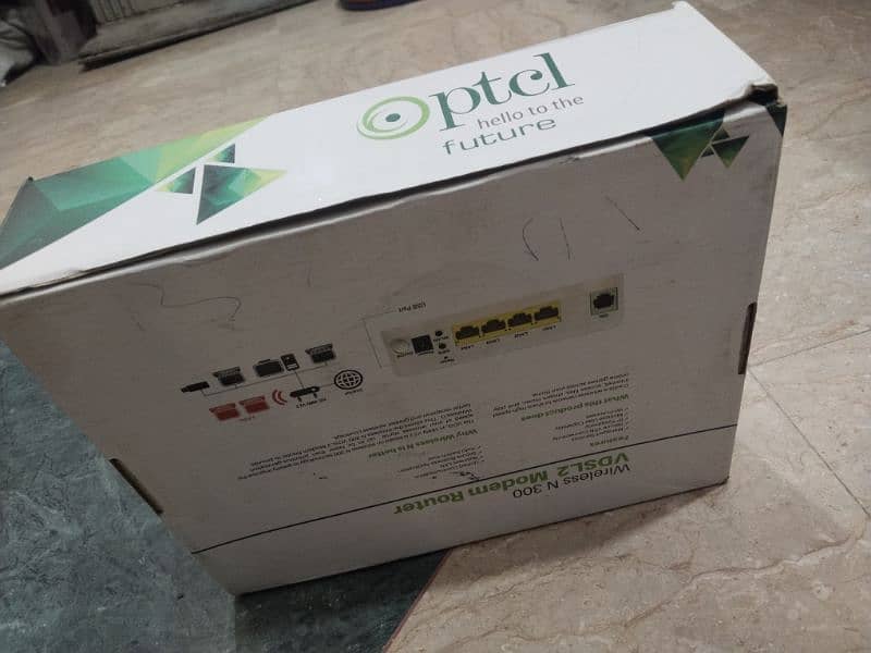 Ptcl router 2 antenna 300mbps new 0