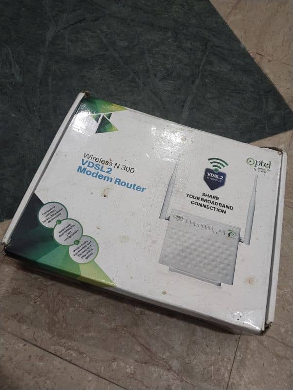 Ptcl router 2 antenna 300mbps new 1