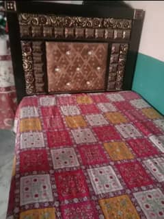 Iron bed for sale with mattress