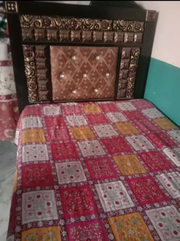 Iron bed for sale with mattress 5