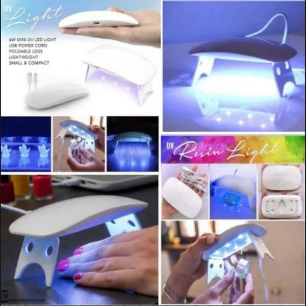 Professional Nail Dryer 6W UV Resin Lamp for Nail Art 0