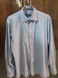 Formal Shirt For Men's in Sky Blue Color, Collar Size 16.5"