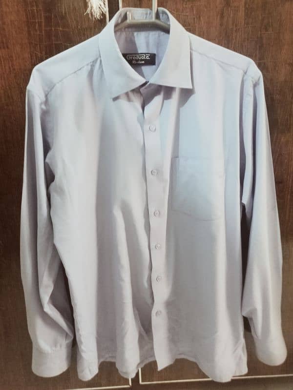 Formal Shirt For Men's in Sky Blue Color, Collar Size 16.5" 1