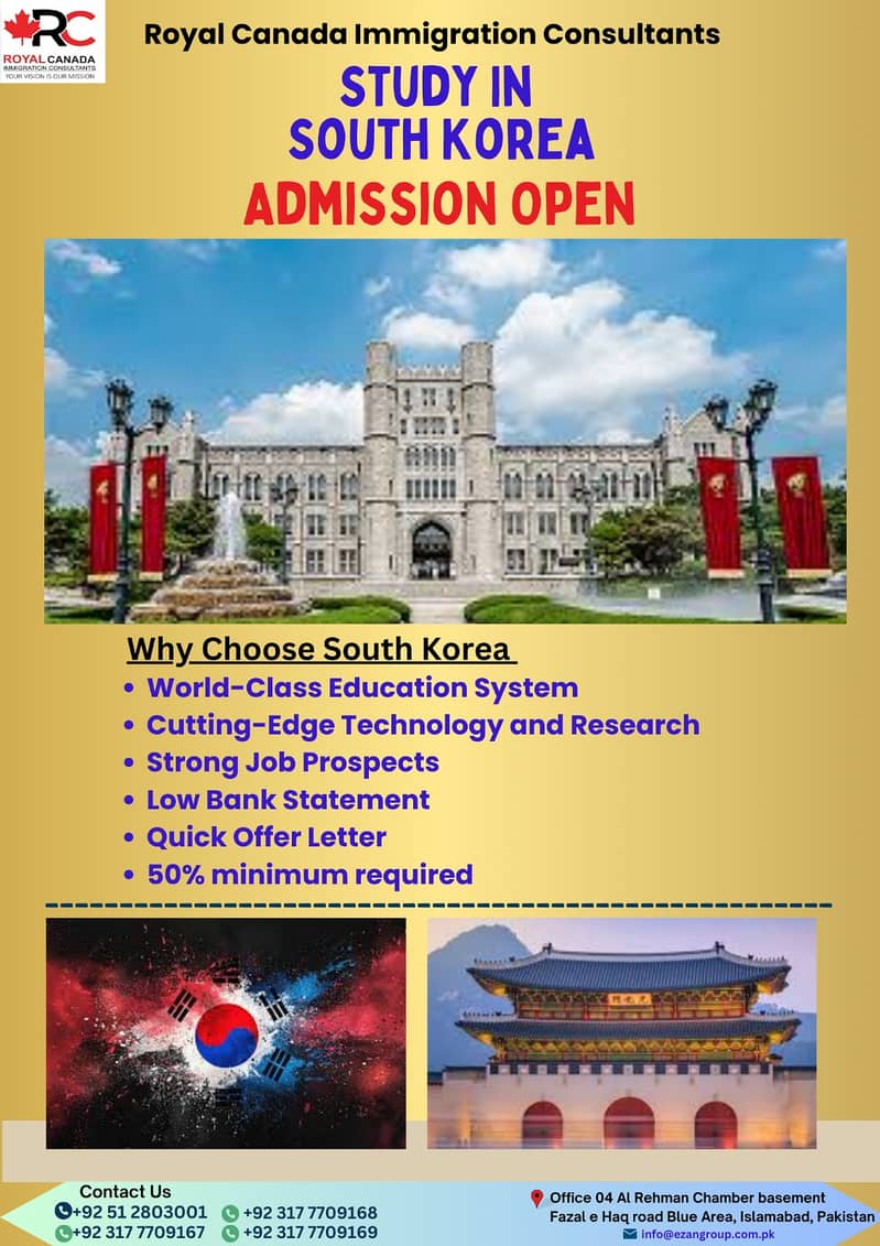 Study In South Korea , Consultancy , Study Visa 0