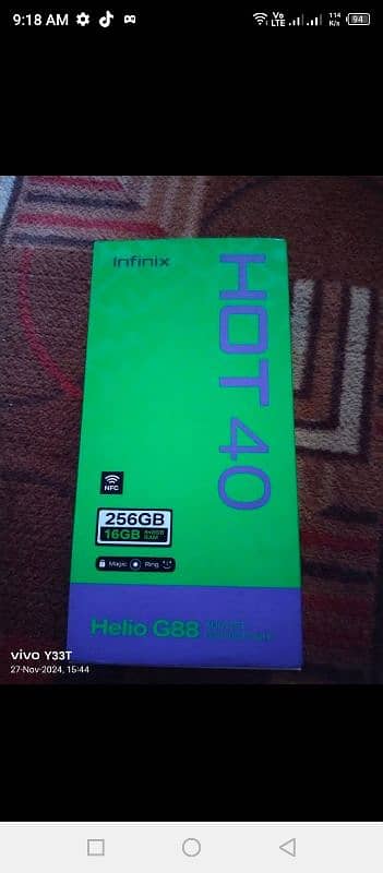 infinix hot 40 beautiful mobile 5 month warranty 5