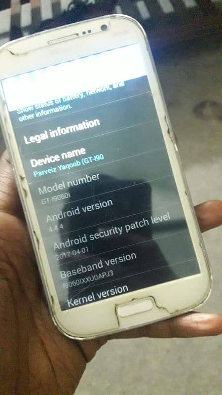 Samsung Galaxy GT. l90601 non PTA  sim working h 5