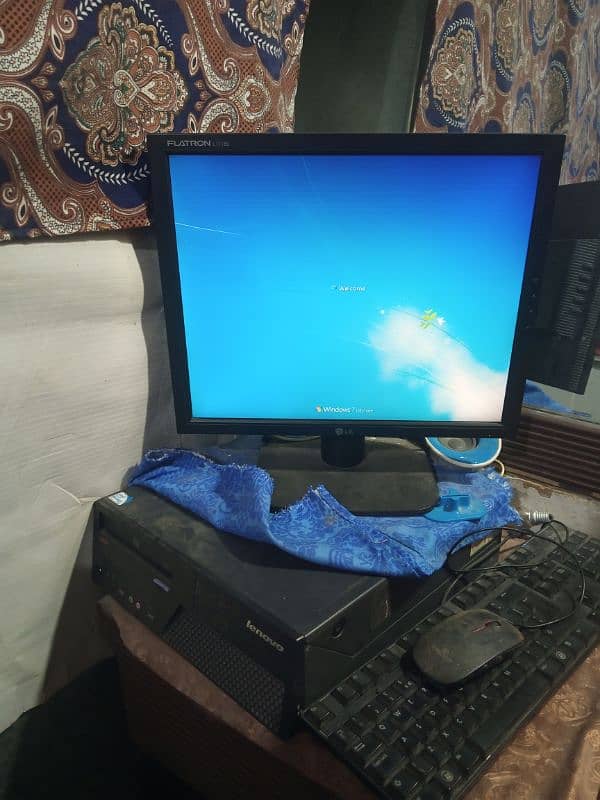 Lenovo CPU or LG LCD computer set for sell 2GB or 160 gb 0