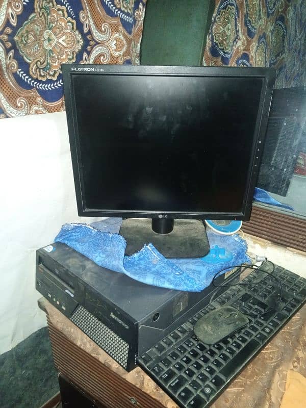 Lenovo CPU or LG LCD computer set for sell 2GB or 160 gb 4