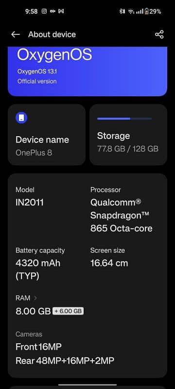 OnePlus 8 - 8/256 0