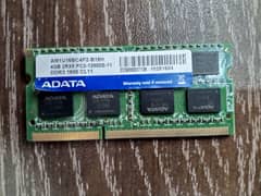 laptop ram 4gb ddr3