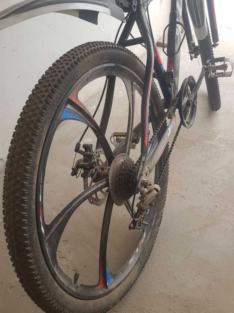 Bicycle alloy rims with gears 2