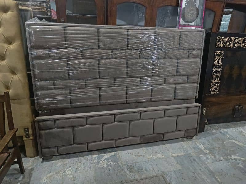 Wooden bed/poshish bed/King size bed/Double Bed/ Valvet bed 7