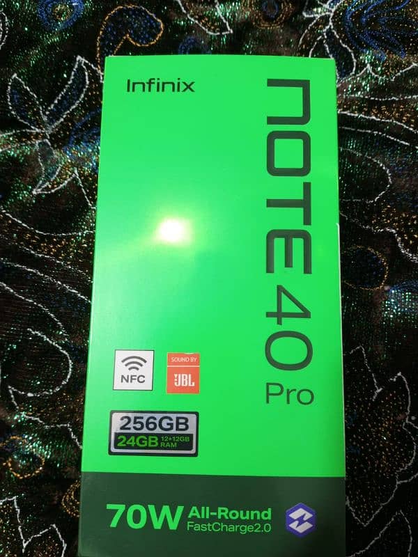 Infinix Note 40 Pro 24 GB Ram 256 GB Rom 1