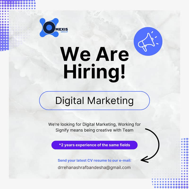 We Are Hiring Social Media Marketing Expert 0