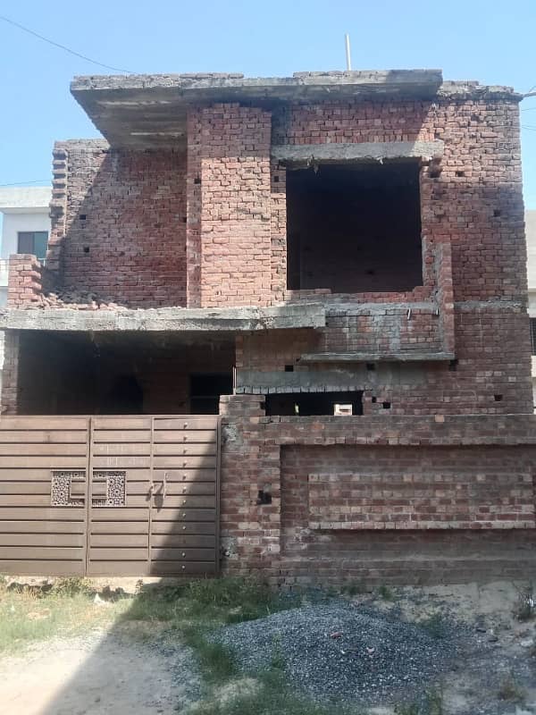 5 Marla Double Storey House Structure For Sale In Pak Arab Housing Scheme Lahore F1 Block 0