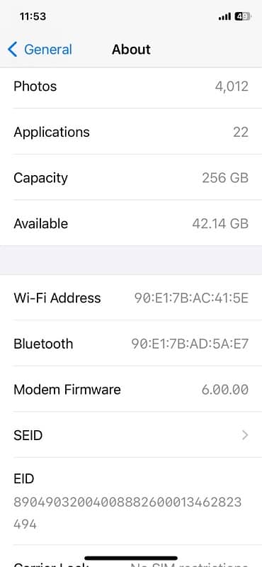 iPhone xs 256 GB working black colour waterpack 0