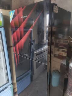 waves Glass door fridge