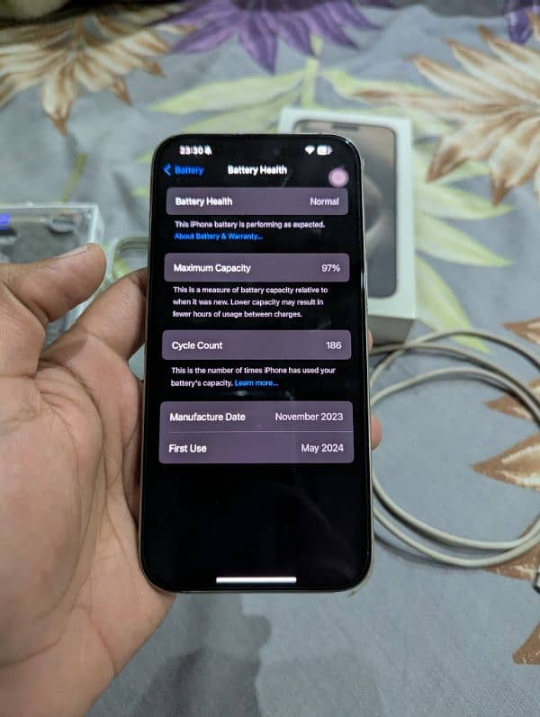 iPhone 15 pro max 512gb complete box 13