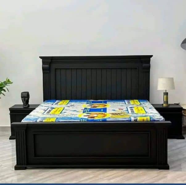 double bed set / king size bed set/ sheesham wood bed set / furniture 4