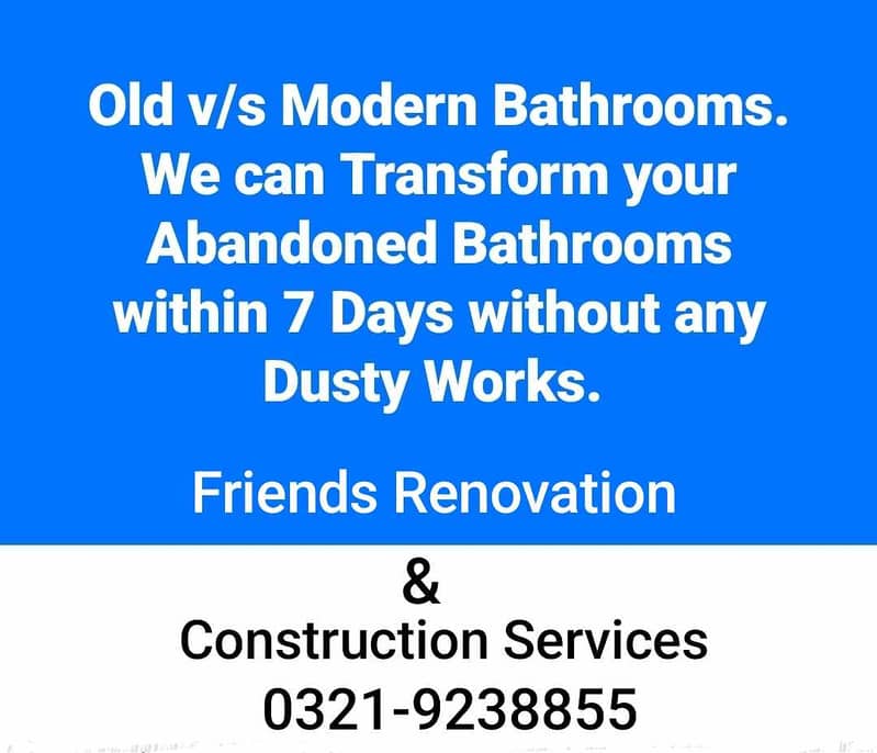 Renovation & Remodeling Services in Karachi 0321-9238855 0