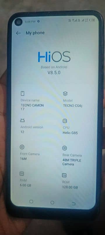 tecno camon 17 6.128 0