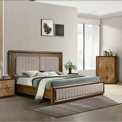 Double Bed/King Size Bed/Wooden Bed/Polish Bed/Deco Bed/Bed set