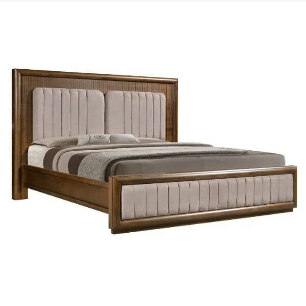 Double Bed/King Size Bed/Wooden Bed/Polish Bed/Deco Bed/Bed set 2