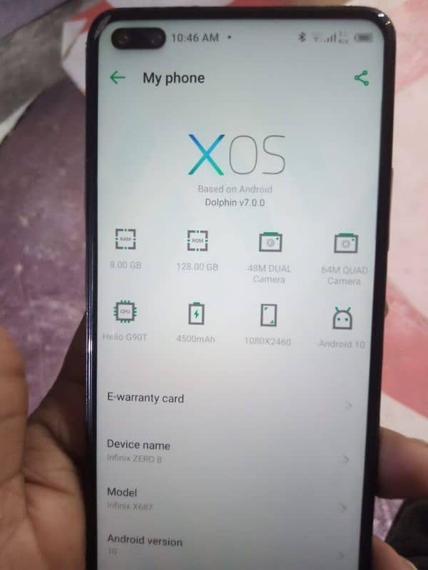 Infinix zero 8 10/10 condition (Exchange possible) 8