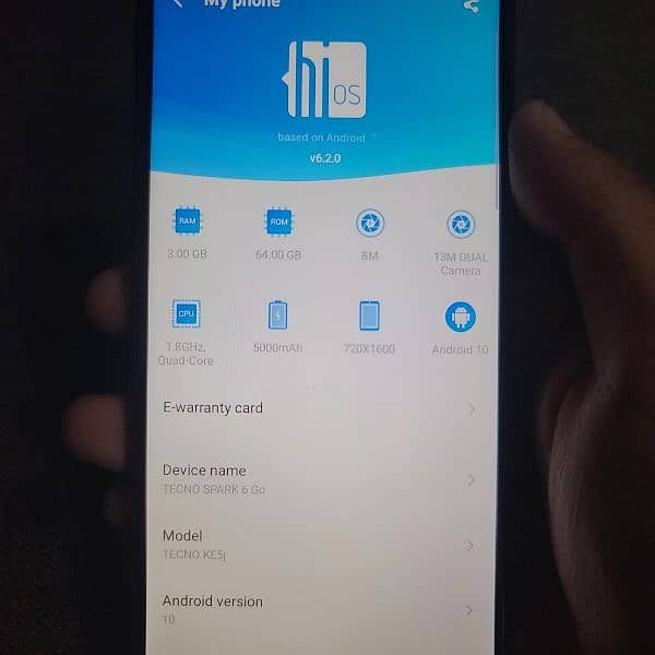 Tecno spark 6 go. 3/64GB phone. 2