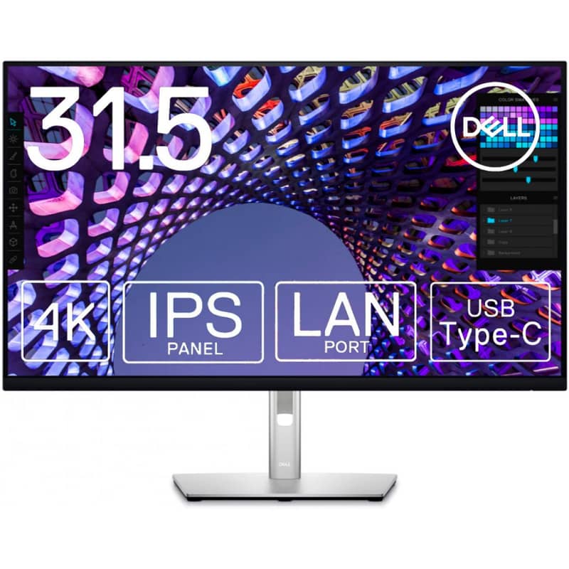 32" Inch Dell 2023) 4k UHD Borderless IPS 10 Bit HDR 10 Type C Monitor 9