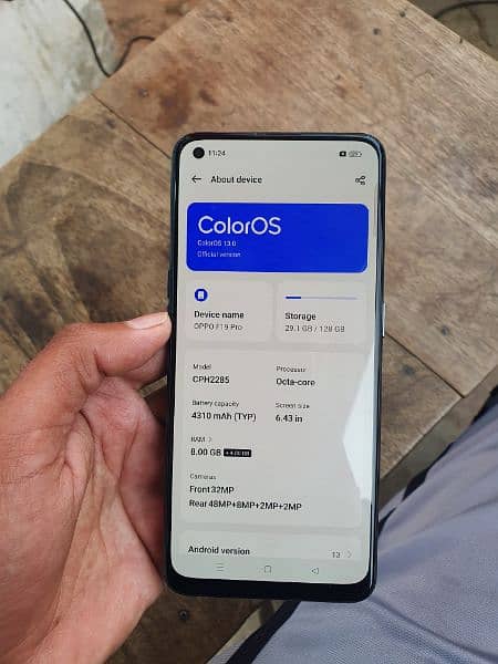 Oppo F19pro.  8gb 128gb. inDisplay Finger 1