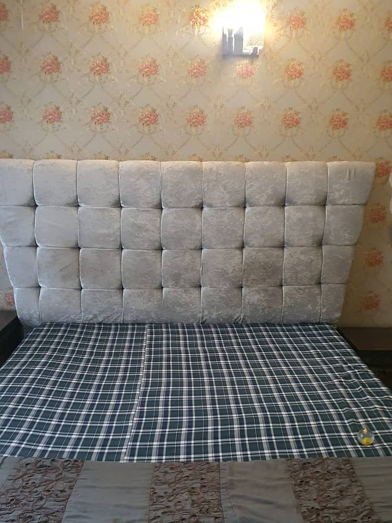 bed / king size bed / double bed / side tables / wooden king size bed 11