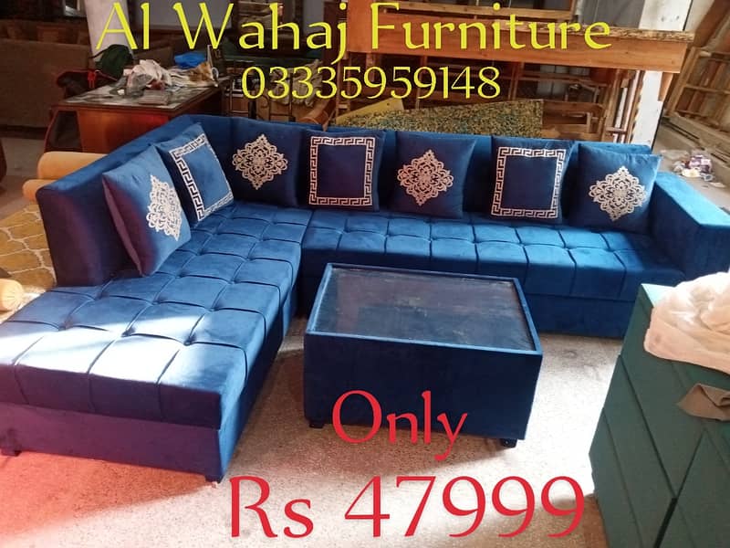 L Shape Sofa/Corner Sofa Set/Luxury Sofa Set/8 Seater L Sofa Set 4