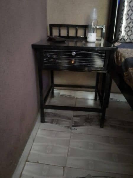 Brand New Rod Iron bed With 2 Side Table for sale 2