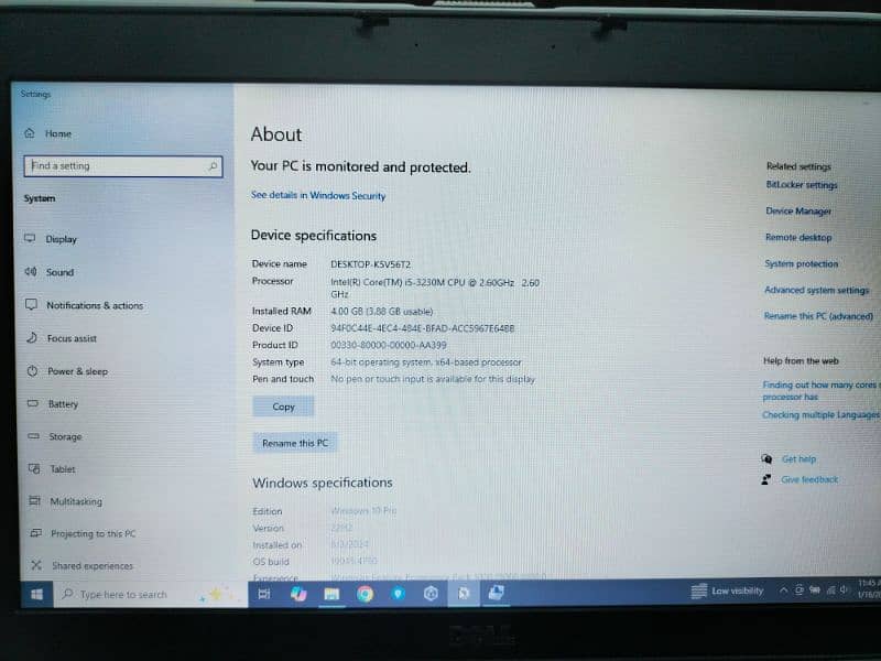 Dell laptop LATITUDE E6530 1