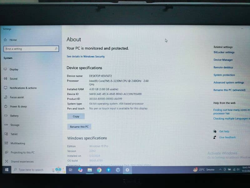 Dell laptop LATITUDE E6530 8