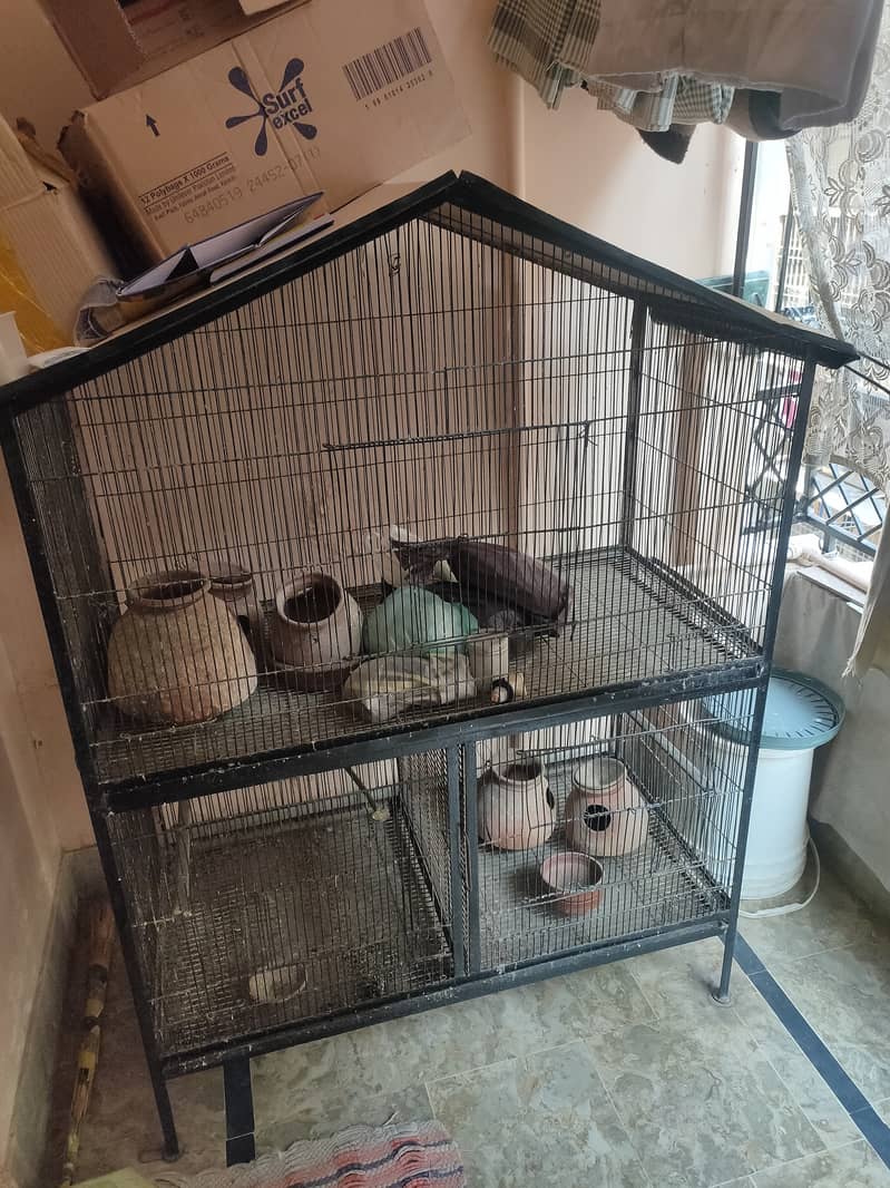 Huge size cage for sale in very good condition 0