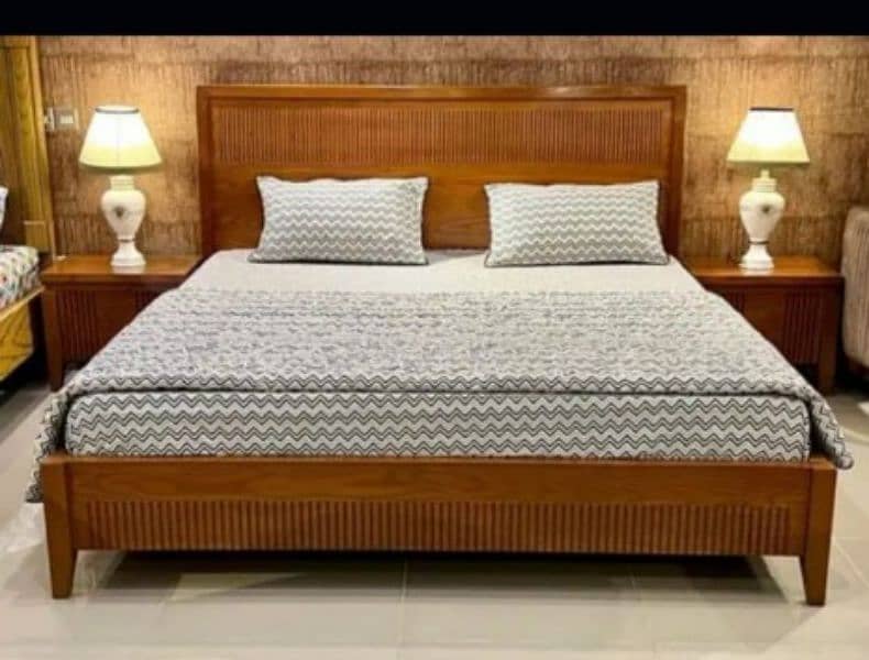 double bed set/king size bed set/ sheesham wood bed set/ furniture 8