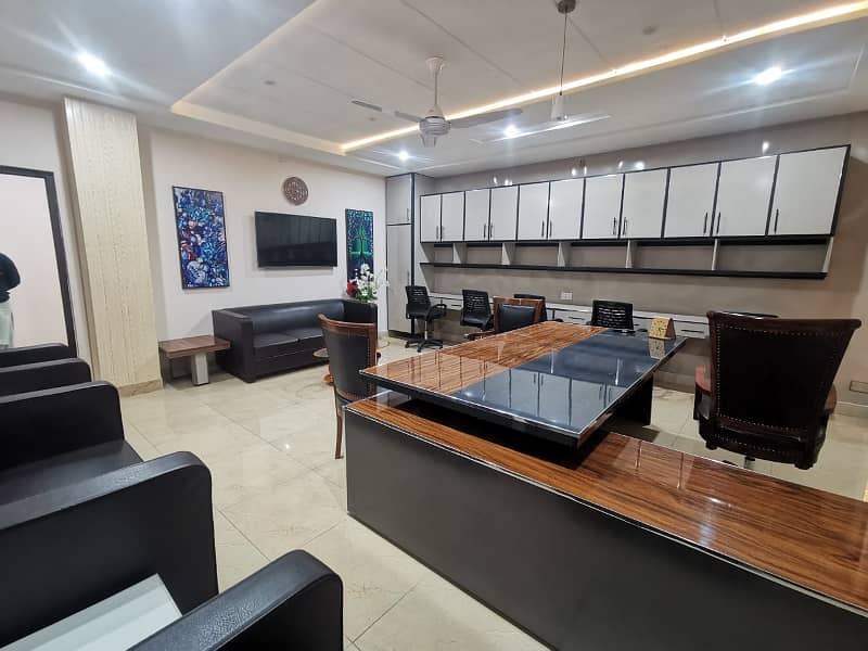 FULLY FURNISHED OFFICE FOR RENT Vip Fully Furnished Brand New Office For Rent Peoples Colony Near D-Ground Faisalabad 23