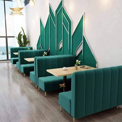 High Back Sofa Fast Food Hotel Cafe Restaurant Banquet Furniture Stock 0