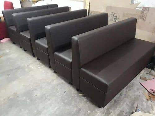 High Back Sofa Fast Food Hotel Cafe Restaurant Banquet Furniture Stock 6