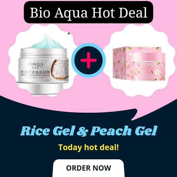 Rice And Peach Exfoliating Gel - Pack Of 2 0