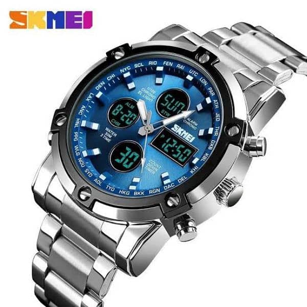 Skmei 1389- Metal Band Men Watch 0