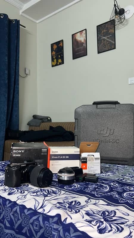 Dji gimbal, Sony Camera and lenses, Sigma lense. Kit complete sell. 1