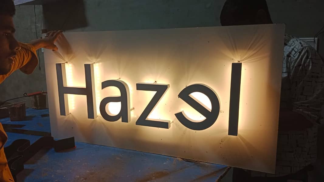 3d sign board / Acrylic Sign board / Neon Sign board / Backlight board 5