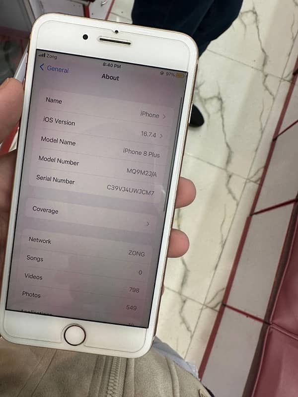 Iphone 8 plus 64gb pta approved 3